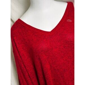 Womens Plus Size Boutique - 1X - Maurices - Lightweight Long sleeve Red Sweater